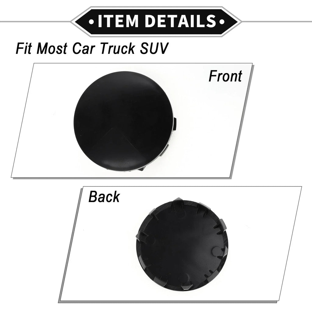 Hub Center Caps  56.5mm for BMW 5 Series G30 (2017-2023) 2.22in OD ABS Black