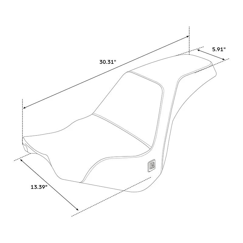 Heated Seat for Harley Softail Street Bob FXBBS (2018–2024)