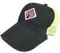 Trucker Hat/Cap for International Trucks (Black/Safety Yellow Mesh)