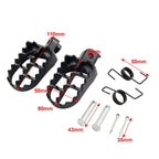 Black Front Footrest Pegs for Suzuki V-Strom 650 DL650 (2004-2012)