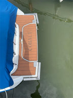 EVA Foam Teak Decking Flooring Mat for Cobalt 24 SD Swim Step (2017)