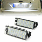 LED License Plate Lights for Renault Twingo Clio Megane (2007-2019)