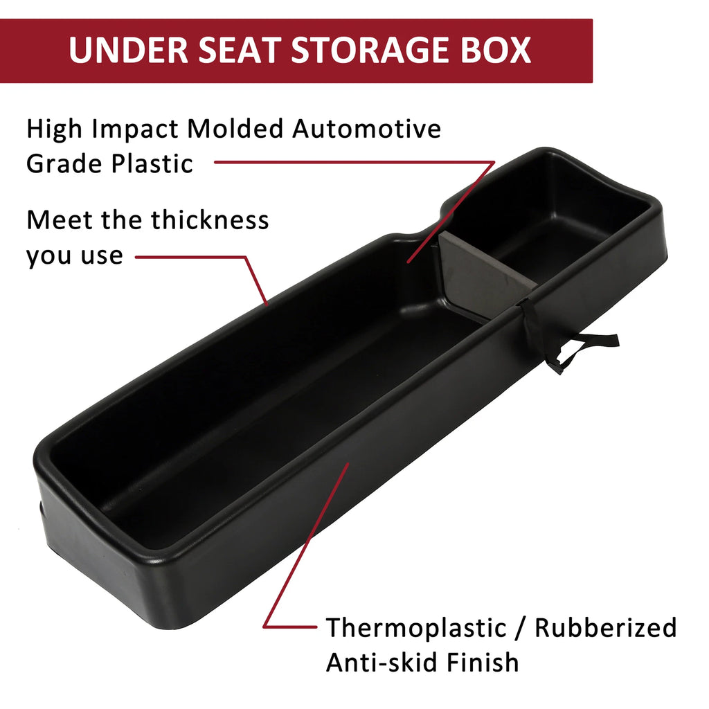 Under Seat Storage Box for Ford F150 (2015–2025) Super Crew Cab