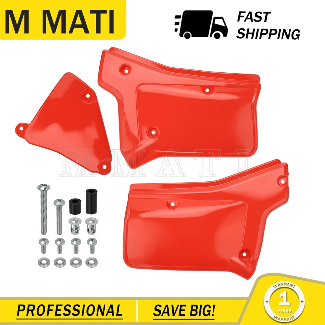 Set of 2 Side Panel Covers for Honda XR200R XR250R (1984–2002)