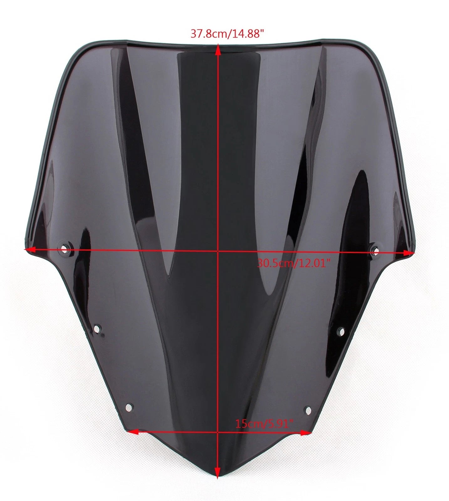 Double Bubble Windscreen for Yamaha FZ1 FZ1S (2006–2011) Black