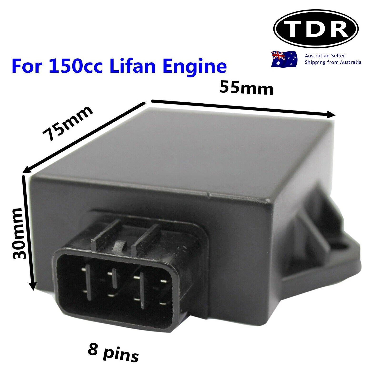 8 Pin Ignition CDI Unit for Lifan 150cc LF1P56FMI, Zhongshen 155cc