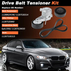 Kit Serpentine Belt Drive Tensioner Idler Pulley for BMW X3 X5 Z4 128i 325i