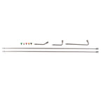 2X 60 Inch Pressure Washer Extension Wand Kit with Curved Rod & Tips