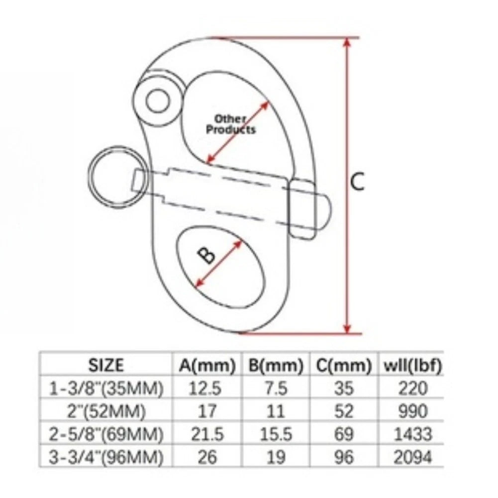 316 Stainless Steel Marine Locking Buckle for Boats (RHD)