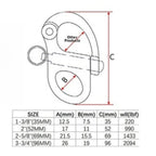 316 Stainless Steel Marine Locking Buckle for Boats (RHD)