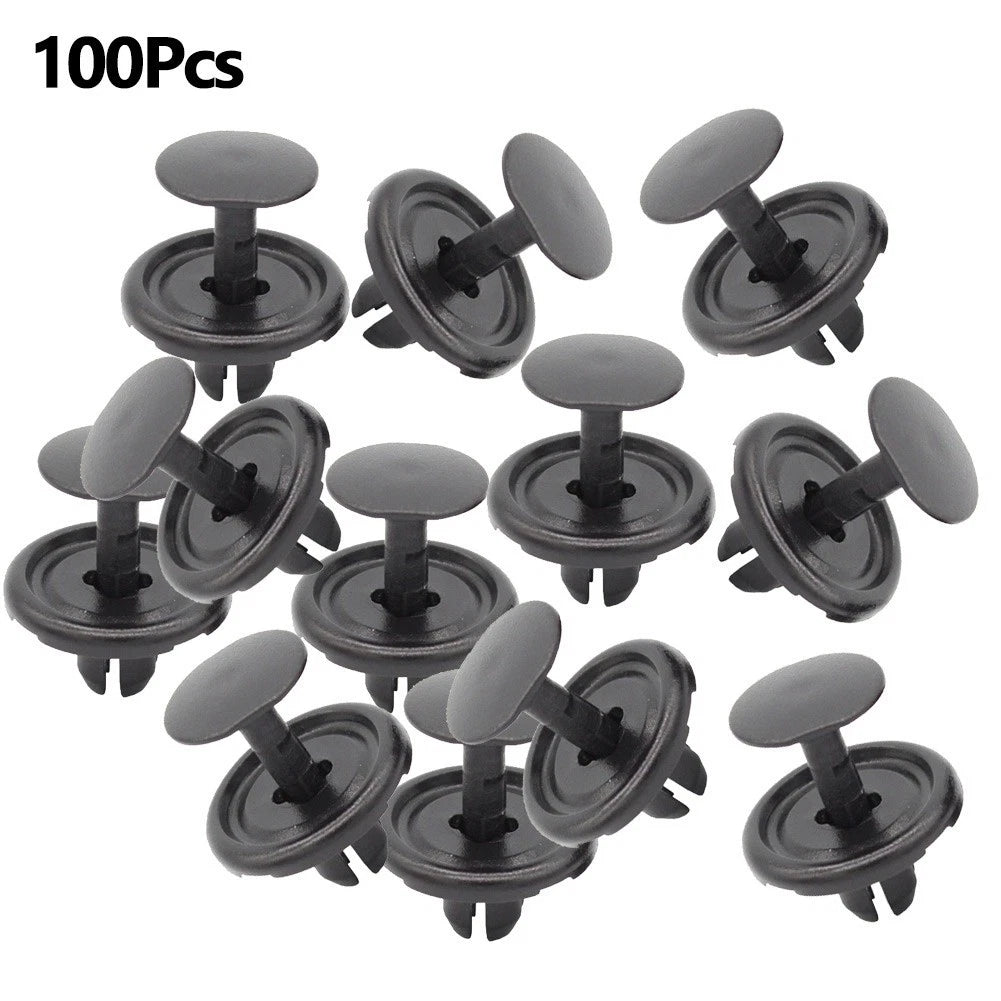 100 Pcs Nylon Clips for Toyota (Fits 20mm x 9mm, 7mm Hole)