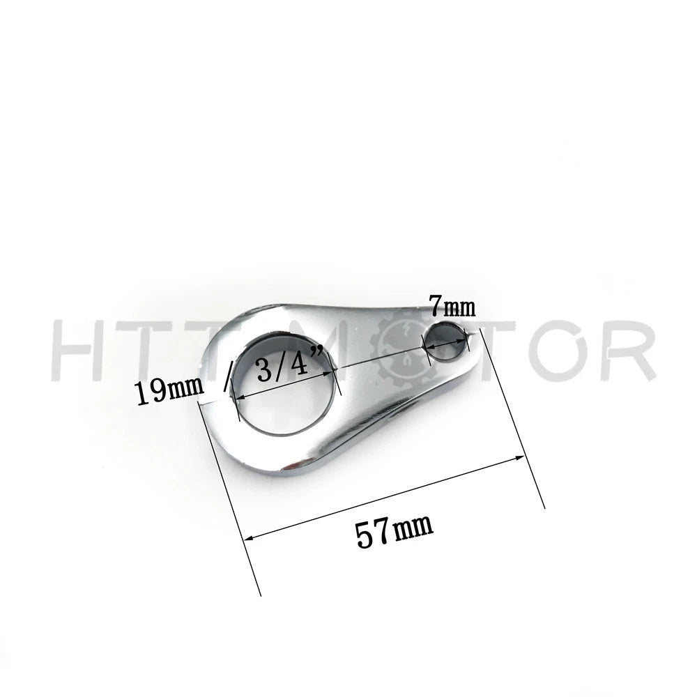 Set of 4 Billet Aluminum Brake Line Clamps for Honda TRX250EX, Yamaha Raptor 660