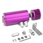 Aluminum Engine Oil Catch Tank 140ml + Filter for Universal Fit (1/2" & 5/8")