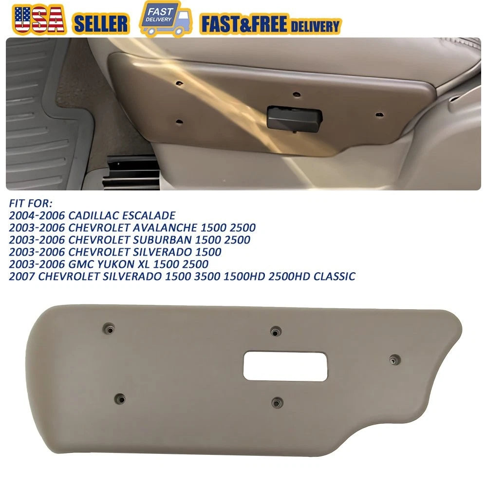 Left Driver Seat Switch Bezel Cover Tan for GM Truck & SUV (2003–2007) 88941676