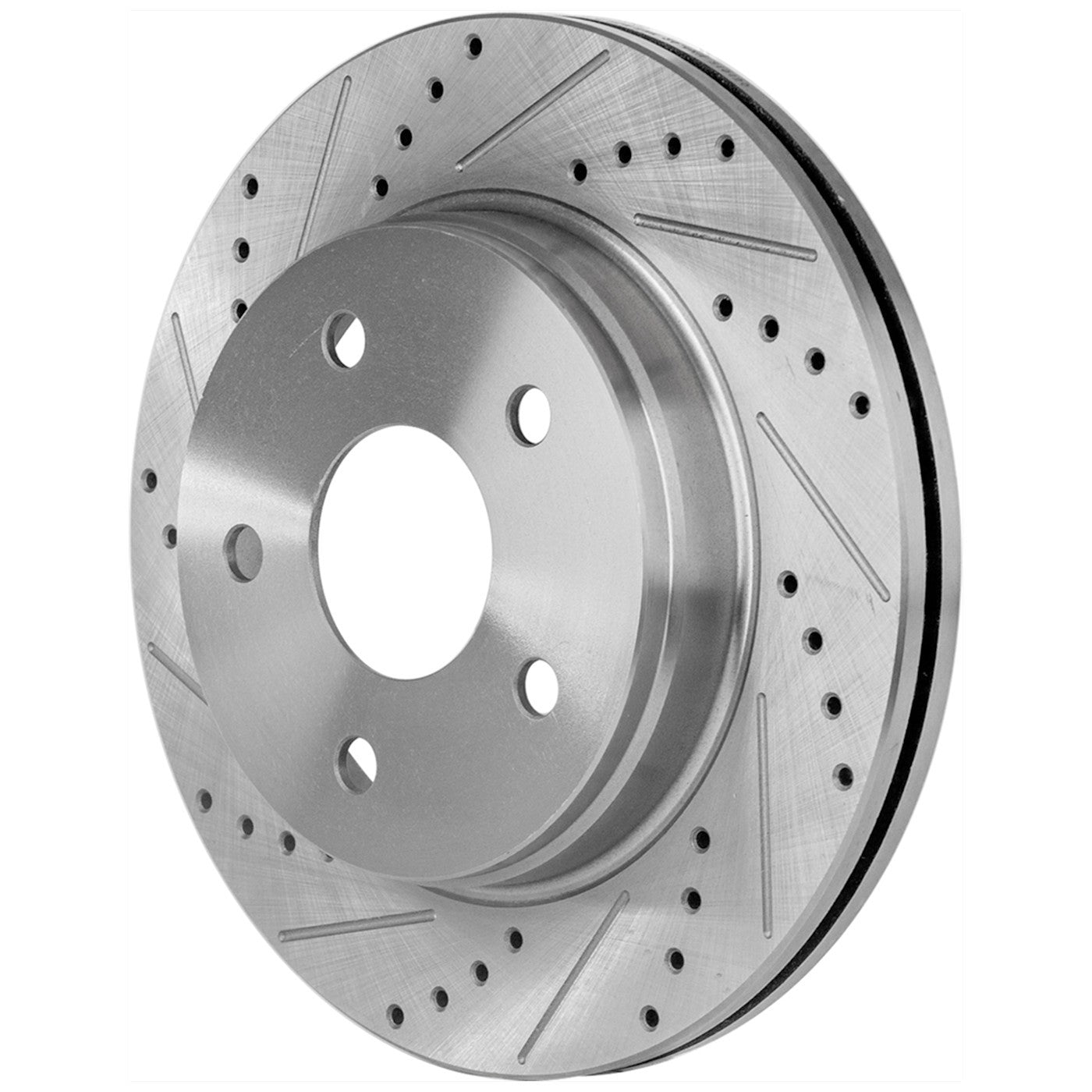 Disc Brake & Pad Kit for Dodge Ram 1500 (2007) Cross-drilled Slotted