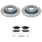 DuraGo Rear Rotors & Bosch QuietCast Brake Pads Kit for Mazda 3