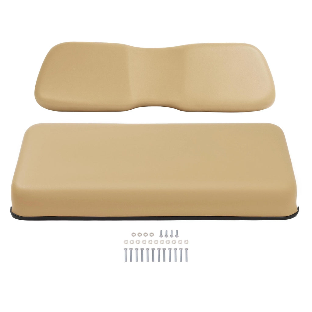 Front Seat Cushion & Backrest Assembly for Club Car DS (2001-2012) Tan