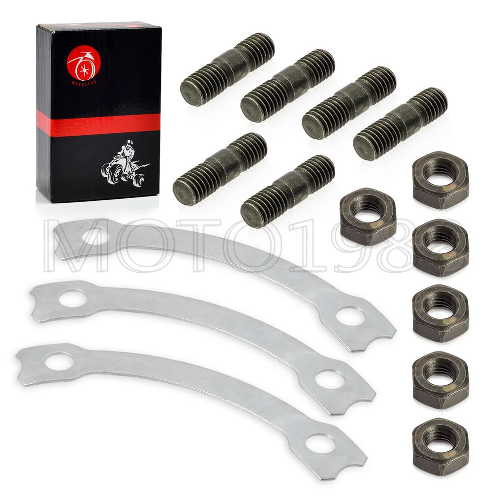 Sprocket Hub Locking Stud Nut Washer Kit Yamaha XT500 SR400 SR500 (1975–1999)