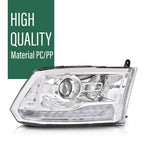 LED Projector Headlights for Ram 1500 2500 3500 (2009–2018) Chrome