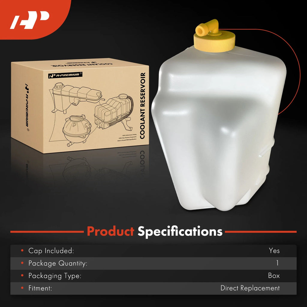 Radiator Coolant Reservoir with Cap for Honda Odyssey (1999–2004) Acura MDX (1999–2004)