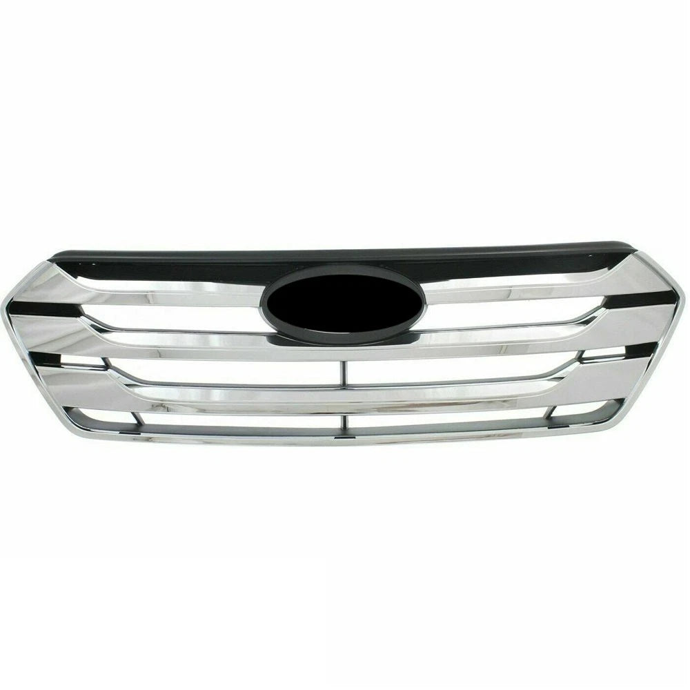 Front Bumper Grille for Hyundai Santa Fe (2013–2016) Chrome Plastic