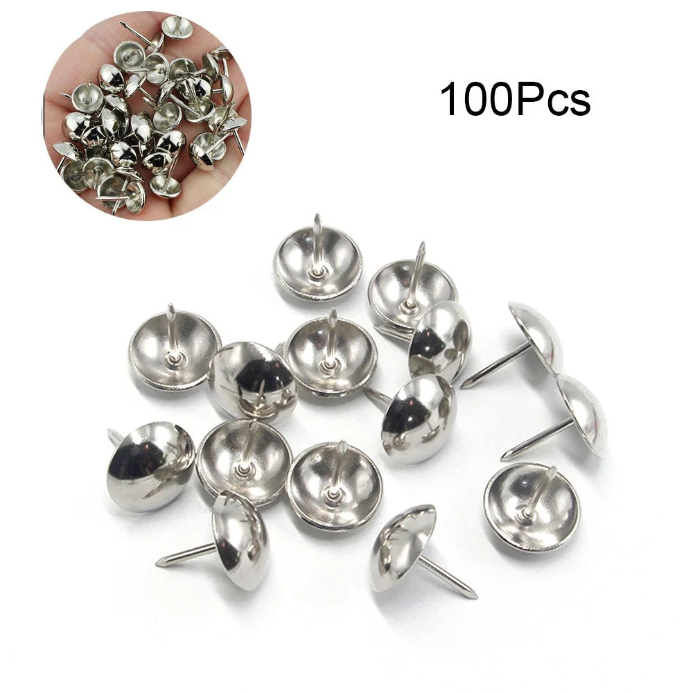 100Pcs Upholstery Nails for Furniture, Jewelry Box, Sofa Tacks