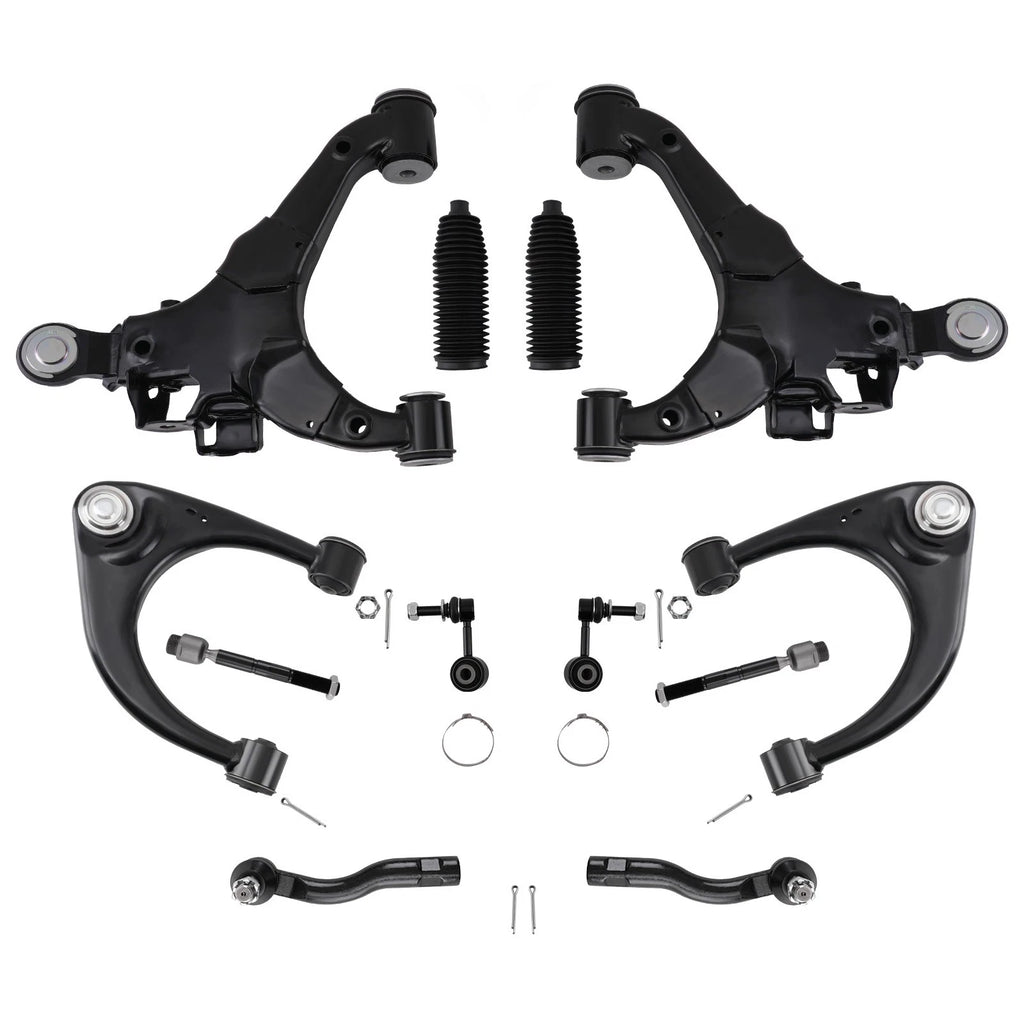 Front Upper Lower Control Arm Suspension Kit for Toyota Tundra Sequoia (2007–2019)