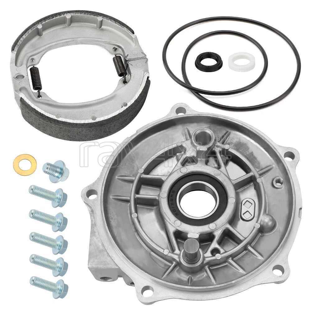 Rear Drum Brake Backing Plate & Shoes Kit for Honda TRX250EX TRX250X (2001–2009)