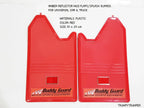 Amber Reflector Mud Flaps Splash Guards for Universal Car Truck