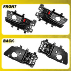 Set of 2 Front Interior Door Handles for Kia Forte (2010–2013) Black PY