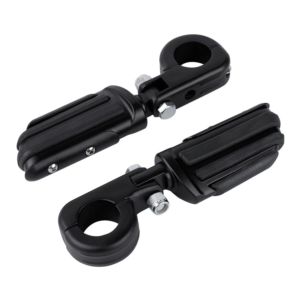 Matte Engine Guard Footpeg Male Mount Clamps for Harley Electra Glide