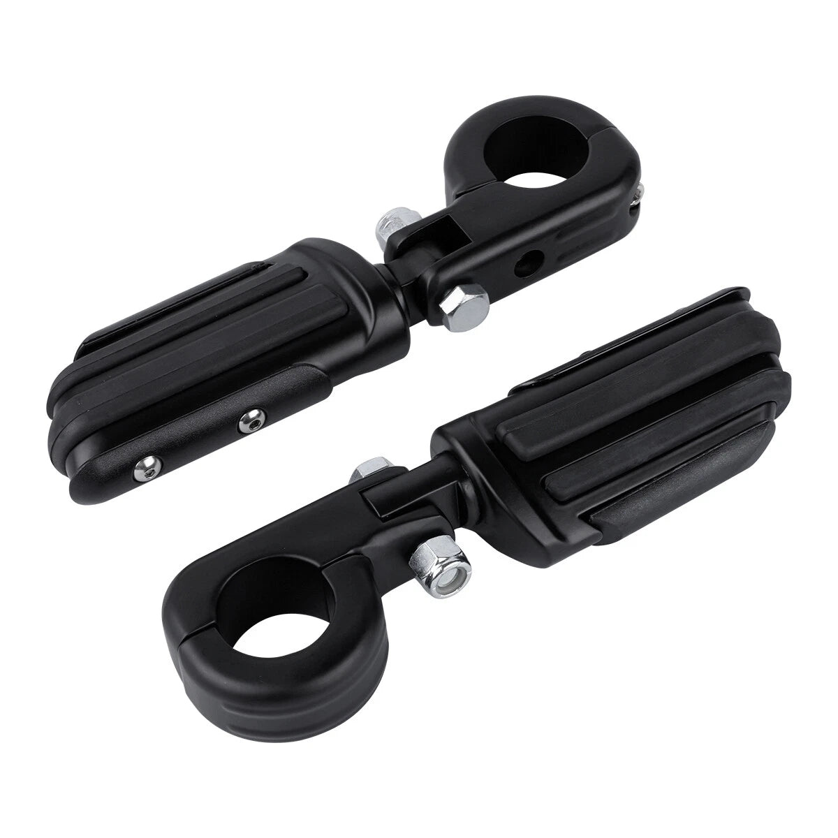 Matte Engine Guard Footpeg Male Mount Clamps for Harley Electra Glide