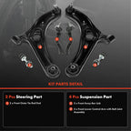 6-Piece Front Suspension Kit for Toyota Echo (1999-2005)