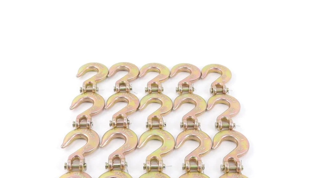 20 Pack Clevis Slip Hooks for Tow Chains (3/8 Inch, 6,600 LBS WLL)
