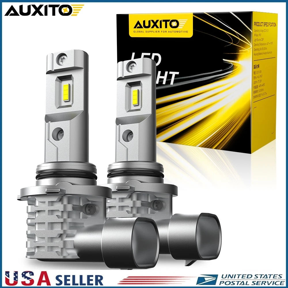 2X 9006 LED Headlight Bulbs for Cars (6500K)