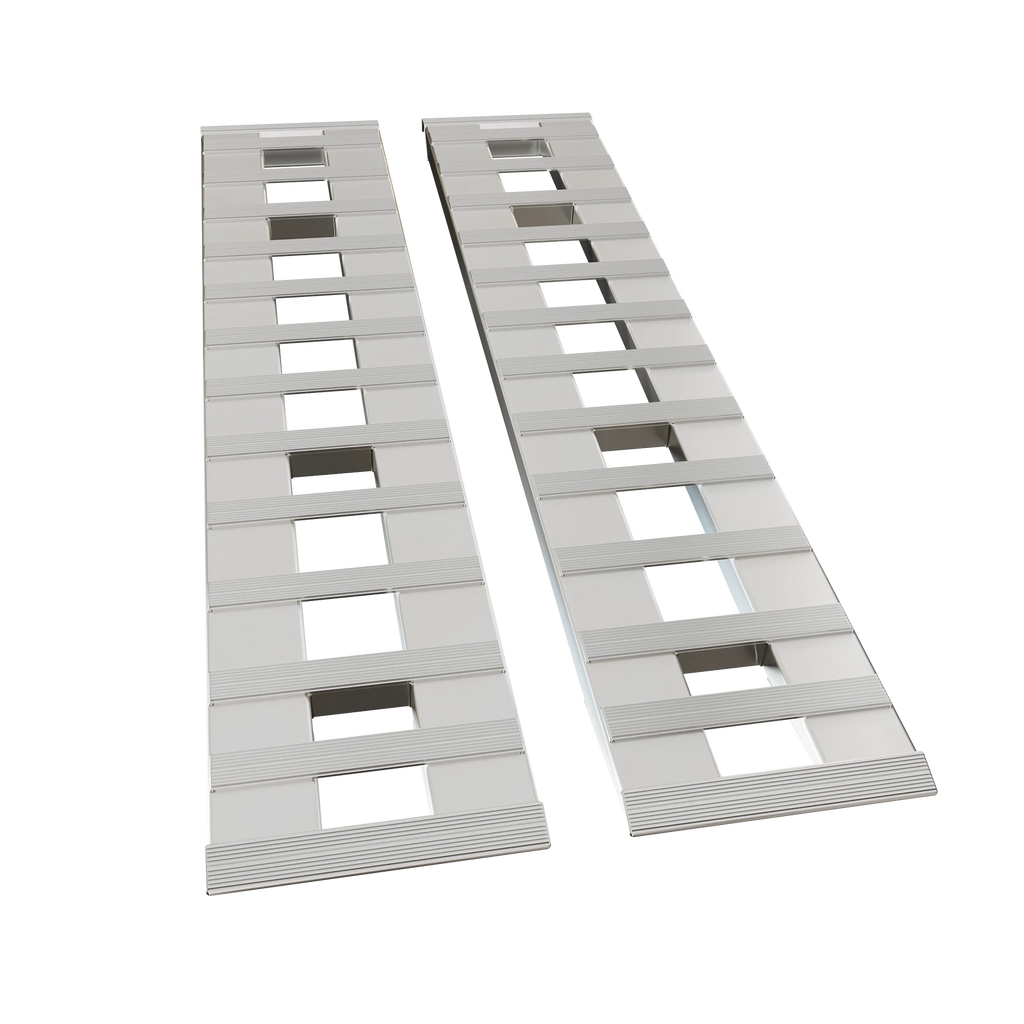 Set of 2 Aluminum Trailer Ramps for Car Truck (8500 lbs, 72''x15'')