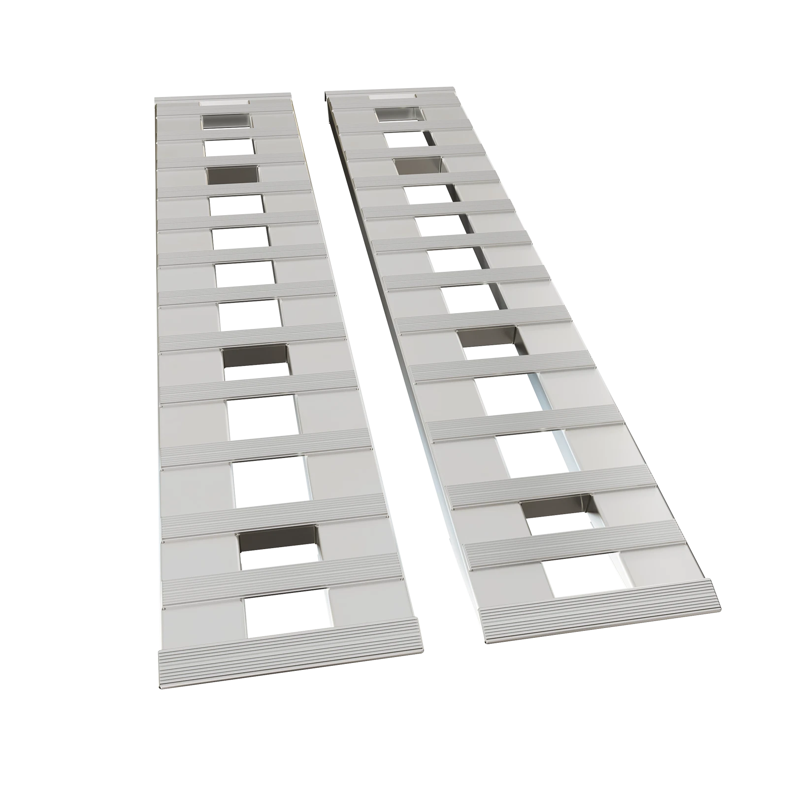 Set of 2 Aluminum Trailer Ramps for Car Truck (8500 lbs, 72''x15'')