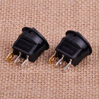 4pcs DC 12V 16A Led Dot Round Rocker SPST Toggle Switches for Car Auto Boat