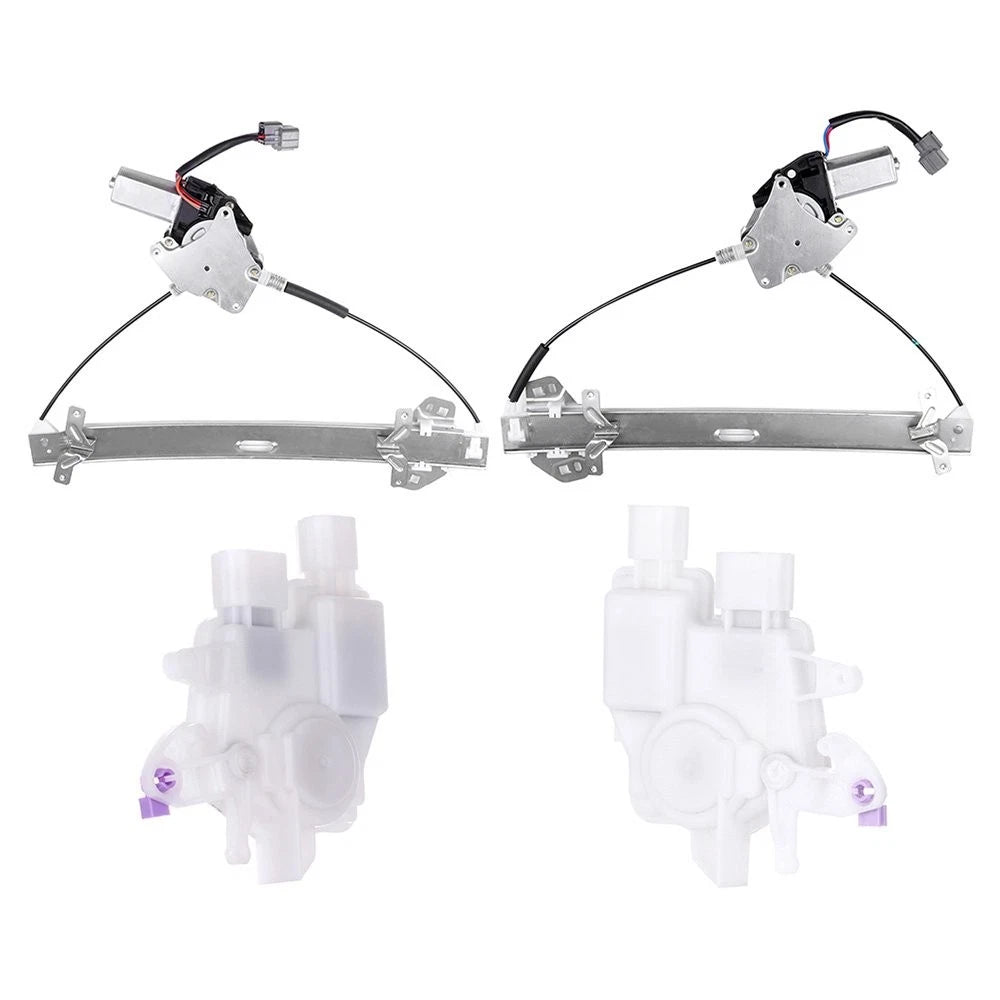 Set of 2 Door Lock Actuator & Window Regulator for Honda Accord