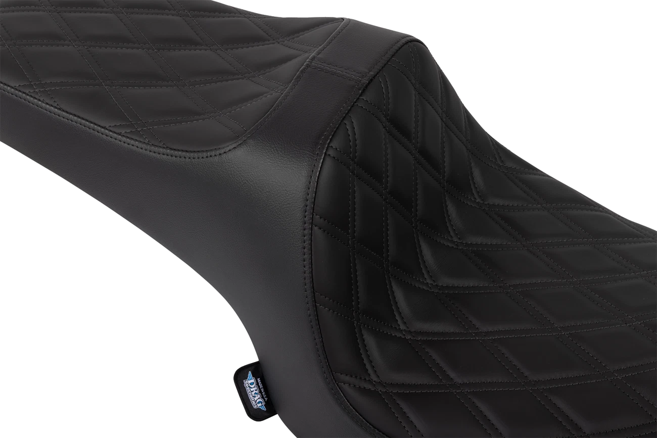 Predator III Seat for Harley-Davidson (2014–2023) - Solar Leather, Double Diamond