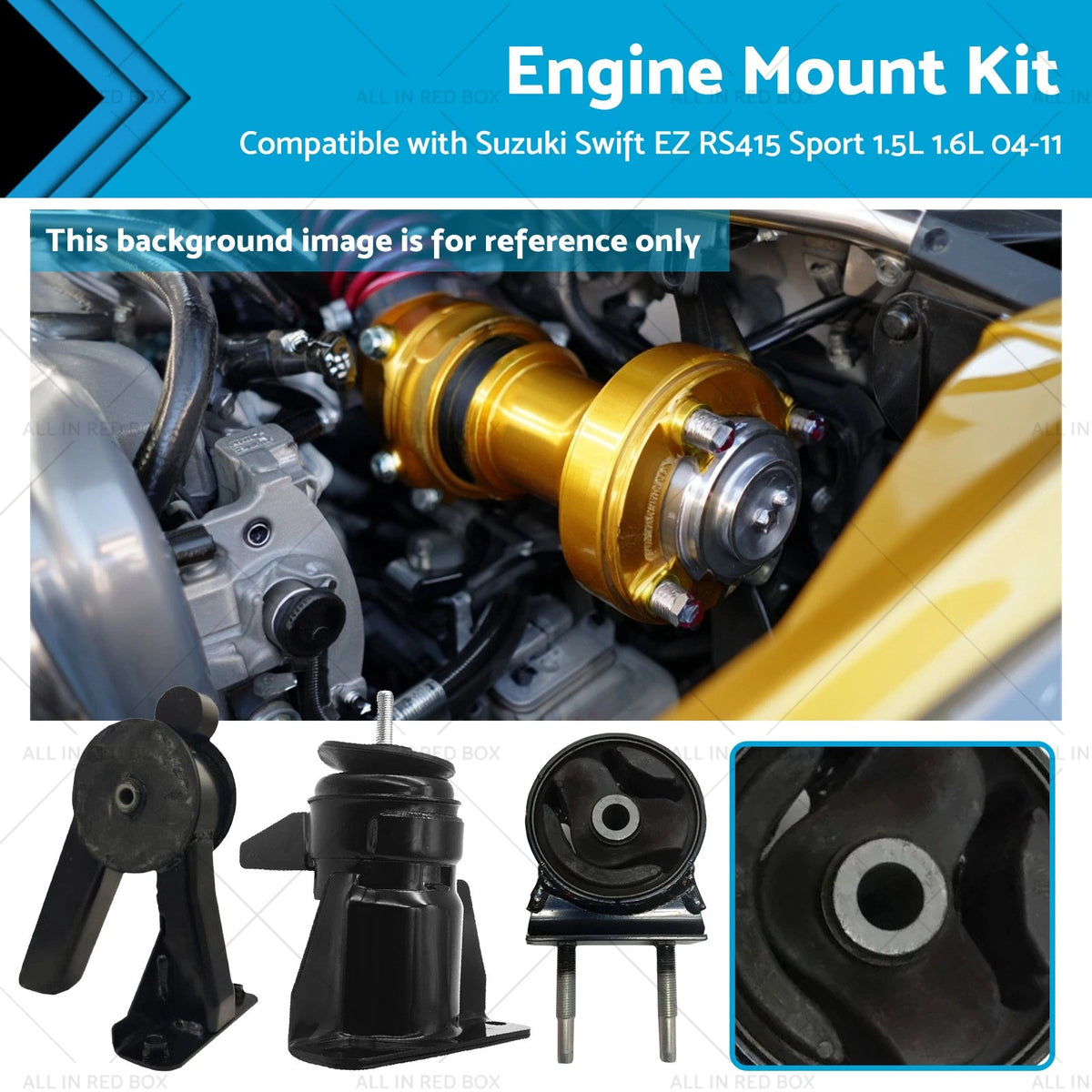 Full Engine Mount Kit for Suzuki Swift EZ RS415 Sport (2004–2011)