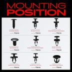 170 Pcs Trim Retainer Clips for Ford Fusion Sedan (2013–2020)