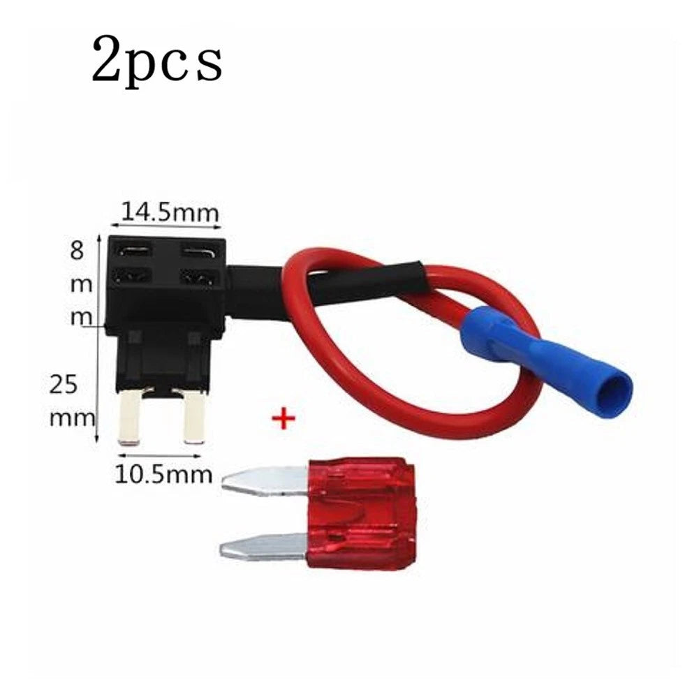 Set of 2 Circuit Piggy Back Fuse Holders for Car (Universal)