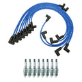 NGK Wire Set & 8 V-Power Spark Plugs for Bel Air Caprice El Camino Impala (1958–1985)