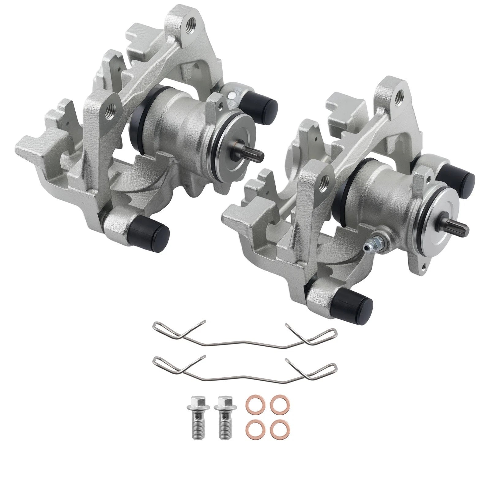 Set of 2 Rear Disc Brake Calipers for Ford Escape (2017–2019) / Fusion (2013–2020)