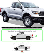 Running Boards 6 Inch for Ford Ranger Super Cab (2019-2023)