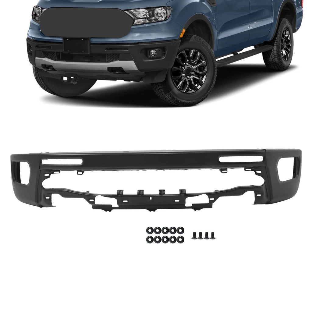 Split-Type Black Steel Front Bumper for Ford Ranger (2019-2023)