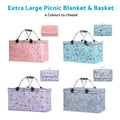 Extra Large Waterproof Picnic Blanket with Storage Box