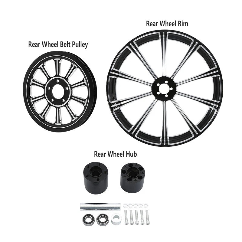 18" Rear Wheel Rim for Harley Road Glide (2009–2023) - Black