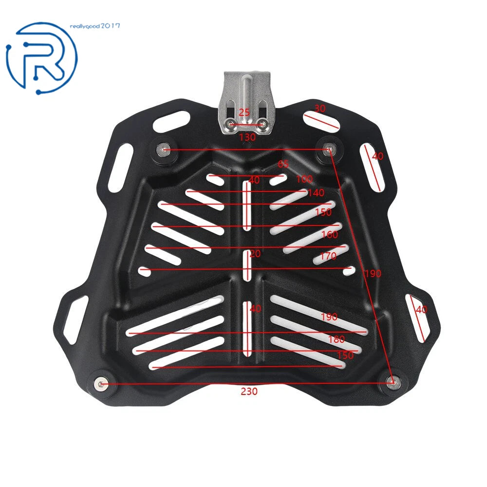 45L Waterproof Black Motorcycle Top Case for Scooter